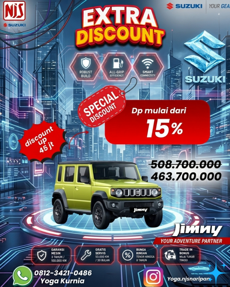 Harga Promo Mobil Jimny di Bandung